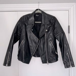 Topshop vegan leather jacket